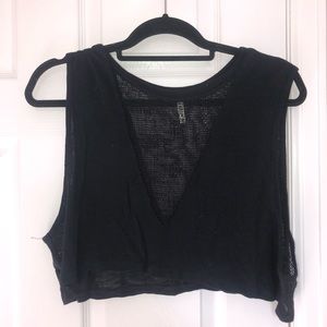 black LF mesh tank